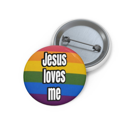 Love your neighbor. Even if they are queer punks Pin Buttons