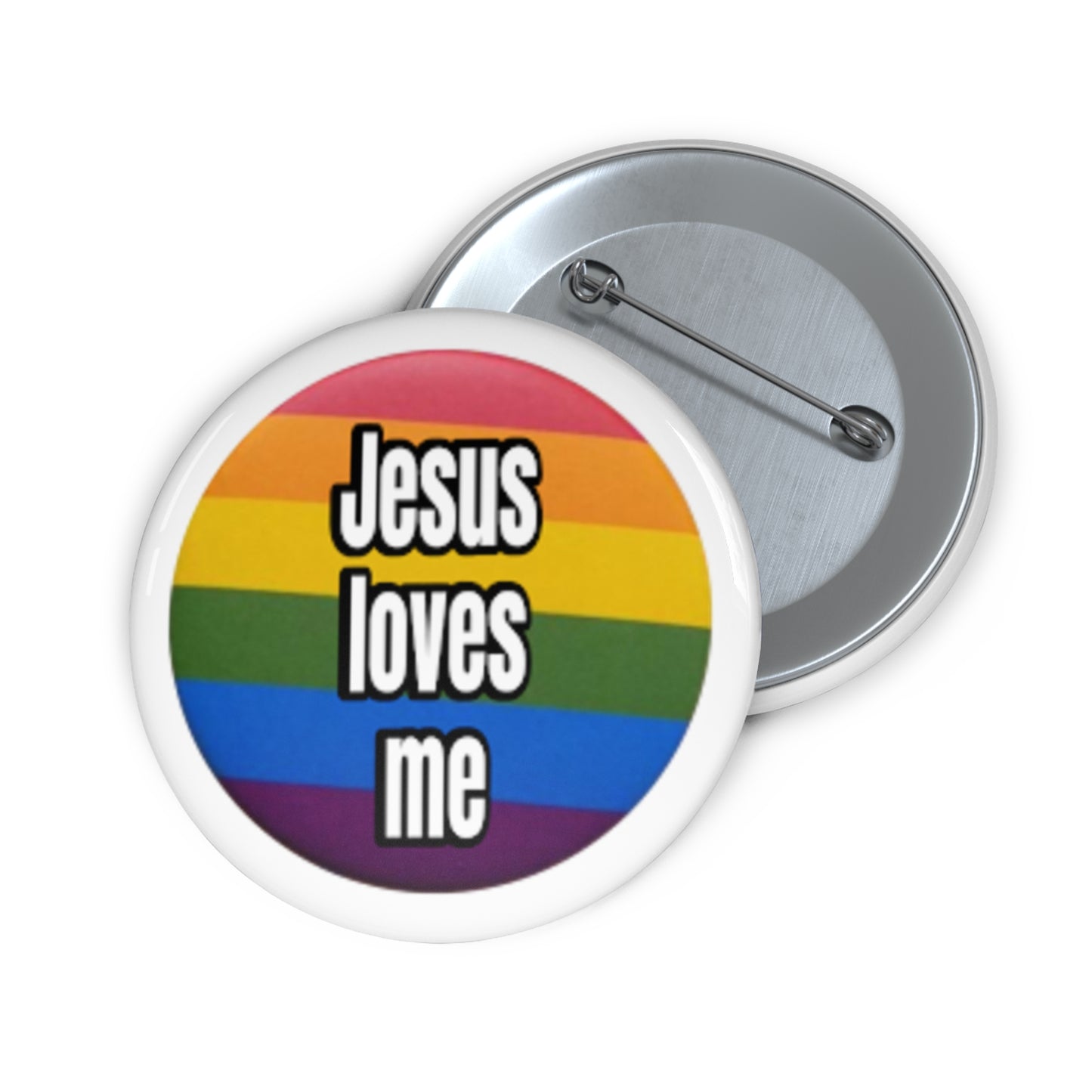 Love your neighbor. Even if they are queer punks Pin Buttons