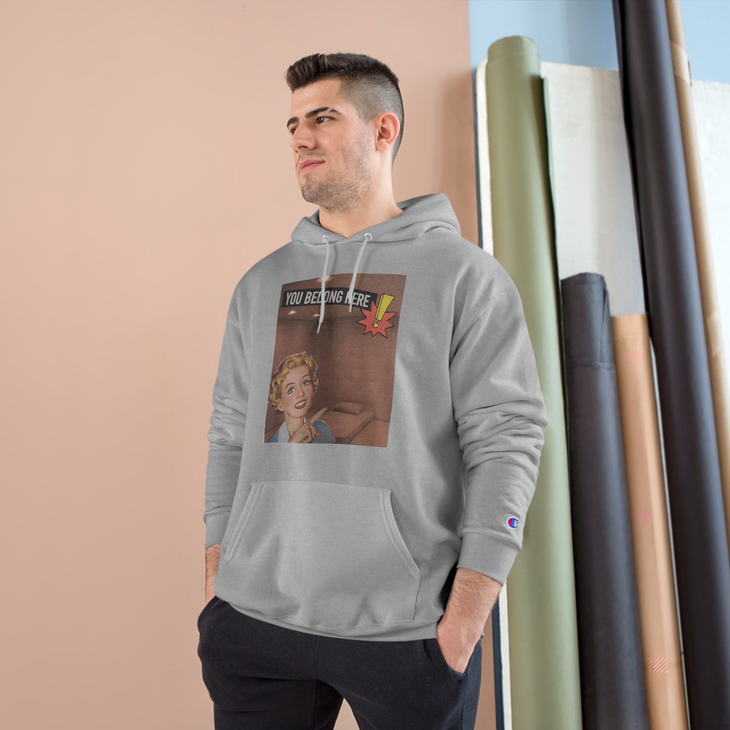 You belong here! Champion Hoodie