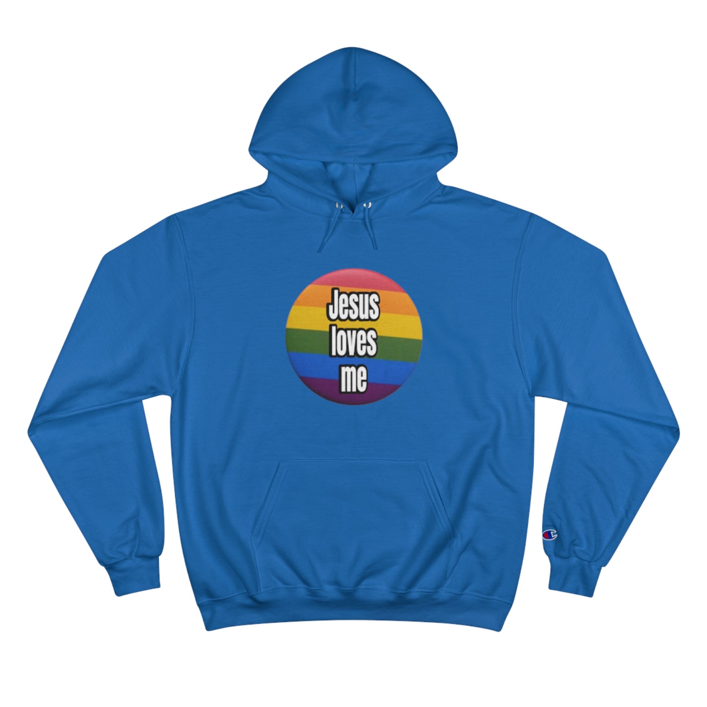 Love your neighbor. Even if they are queer punks Champion Hoodie