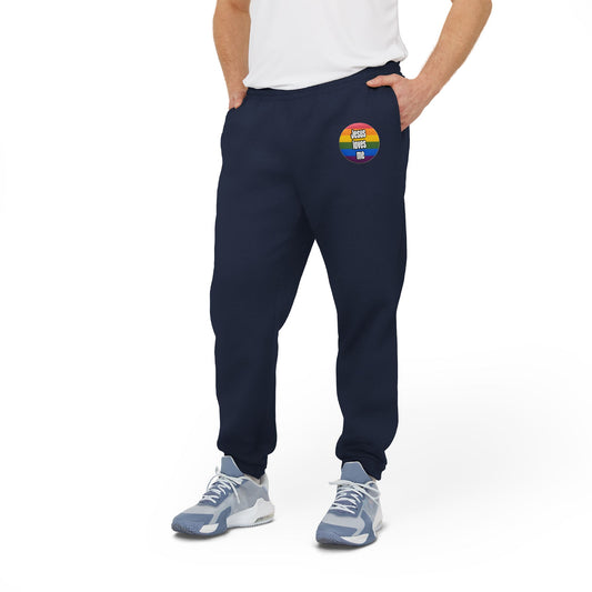 Love your neighbor. Even if they are queer punks Adidas Unisex Fleece Joggers