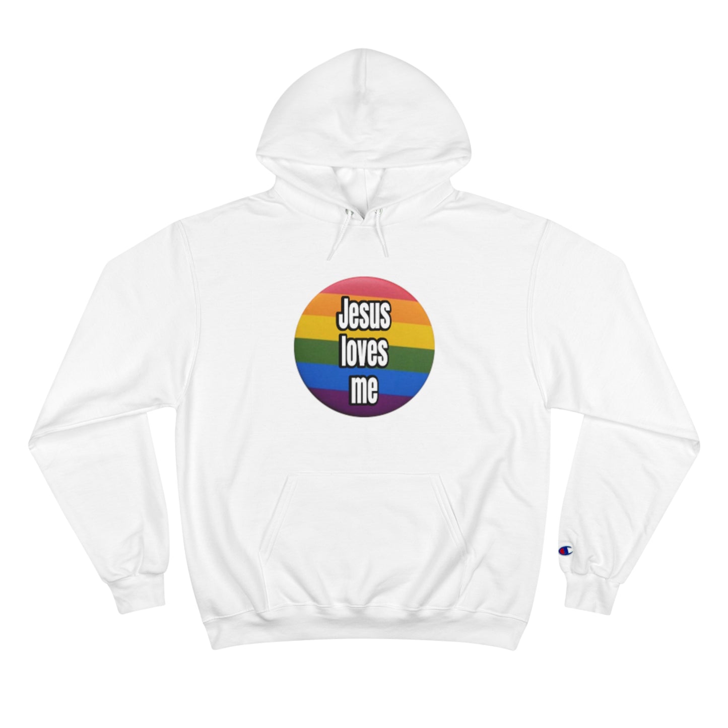 Love your neighbor. Even if they are queer punks Champion Hoodie