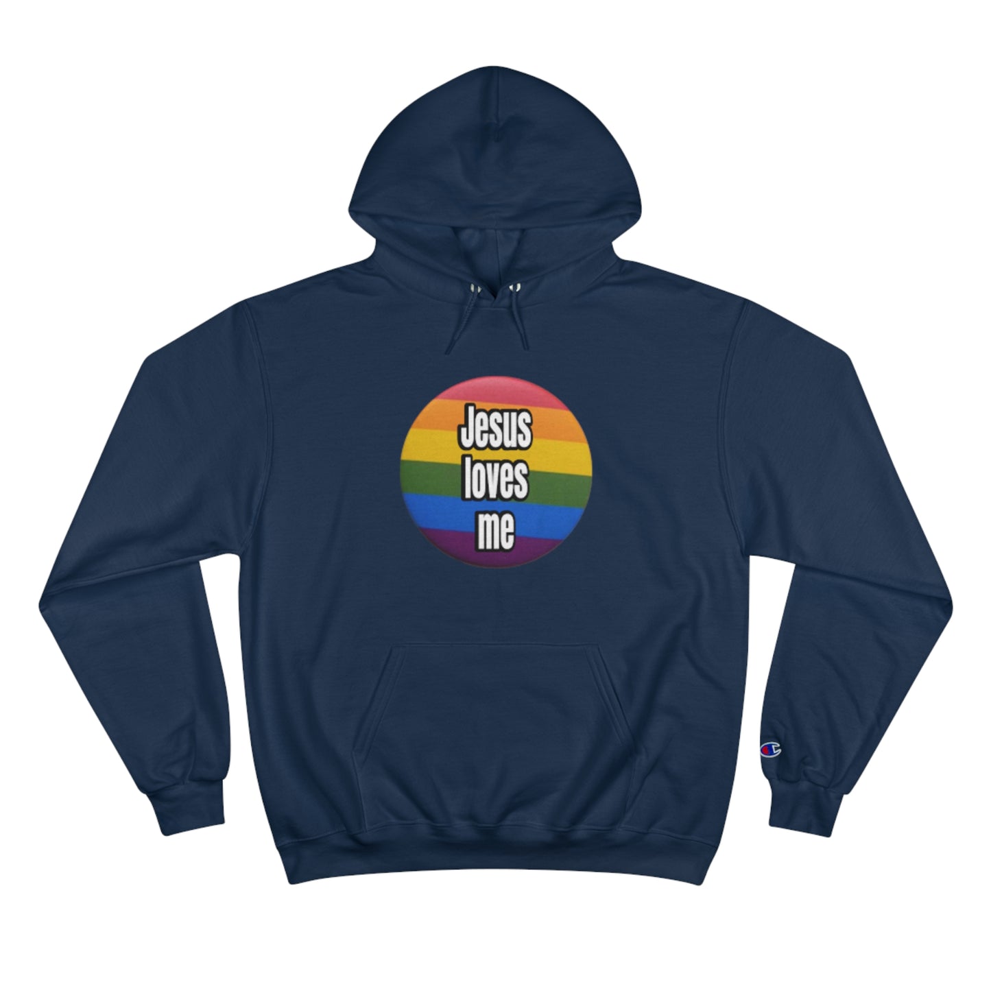 Love your neighbor. Even if they are queer punks Champion Hoodie