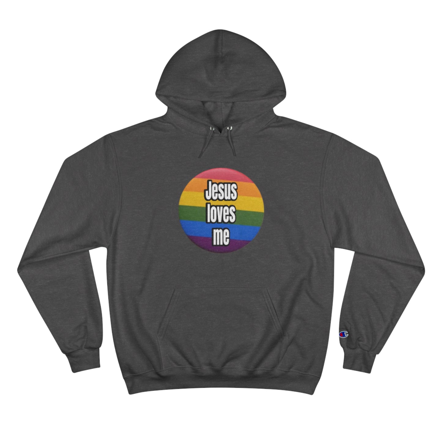 Love your neighbor. Even if they are queer punks Champion Hoodie