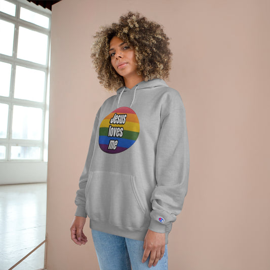 Love your neighbor. Even if they are queer punks Champion Hoodie