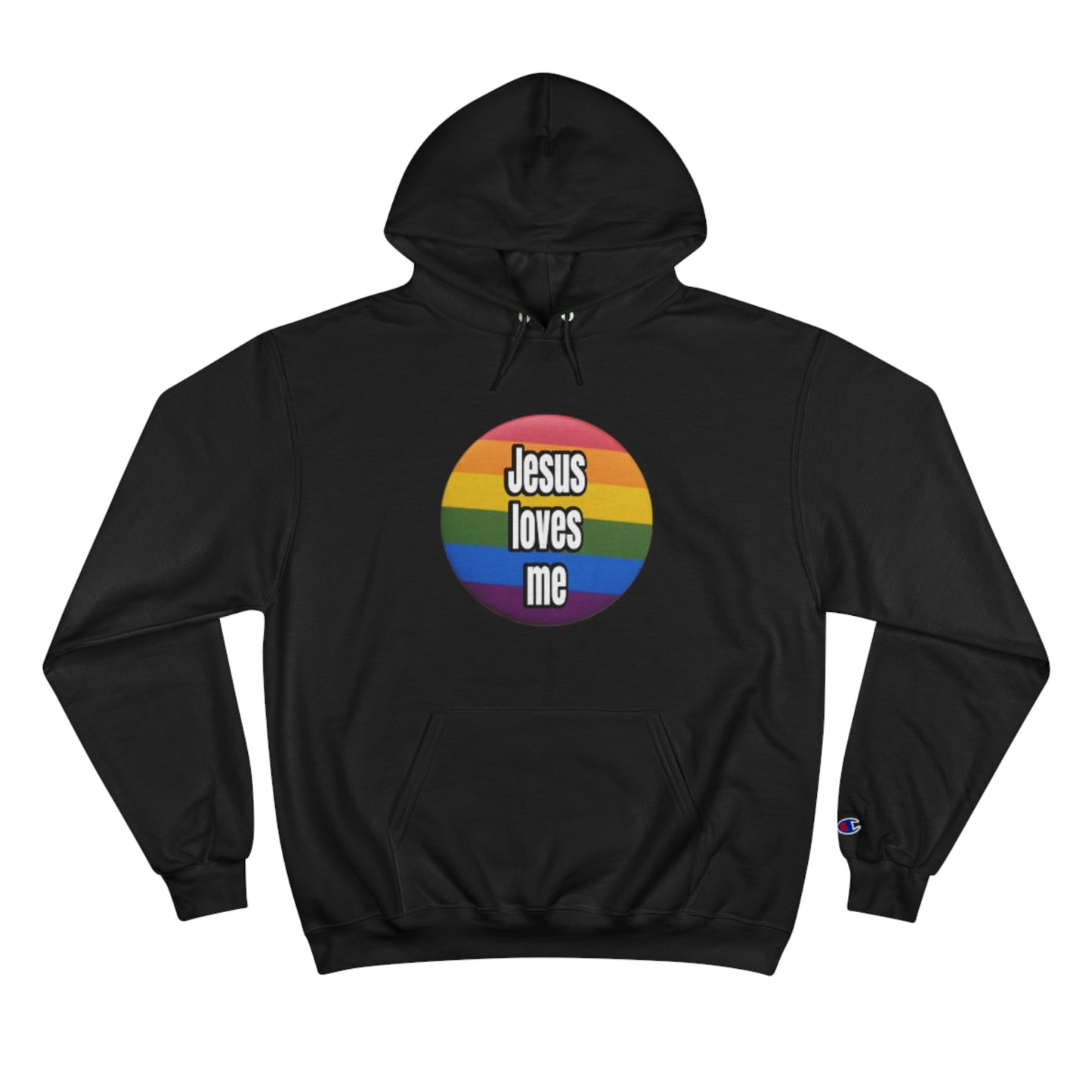 Love your neighbor. Even if they are queer punks Champion Hoodie