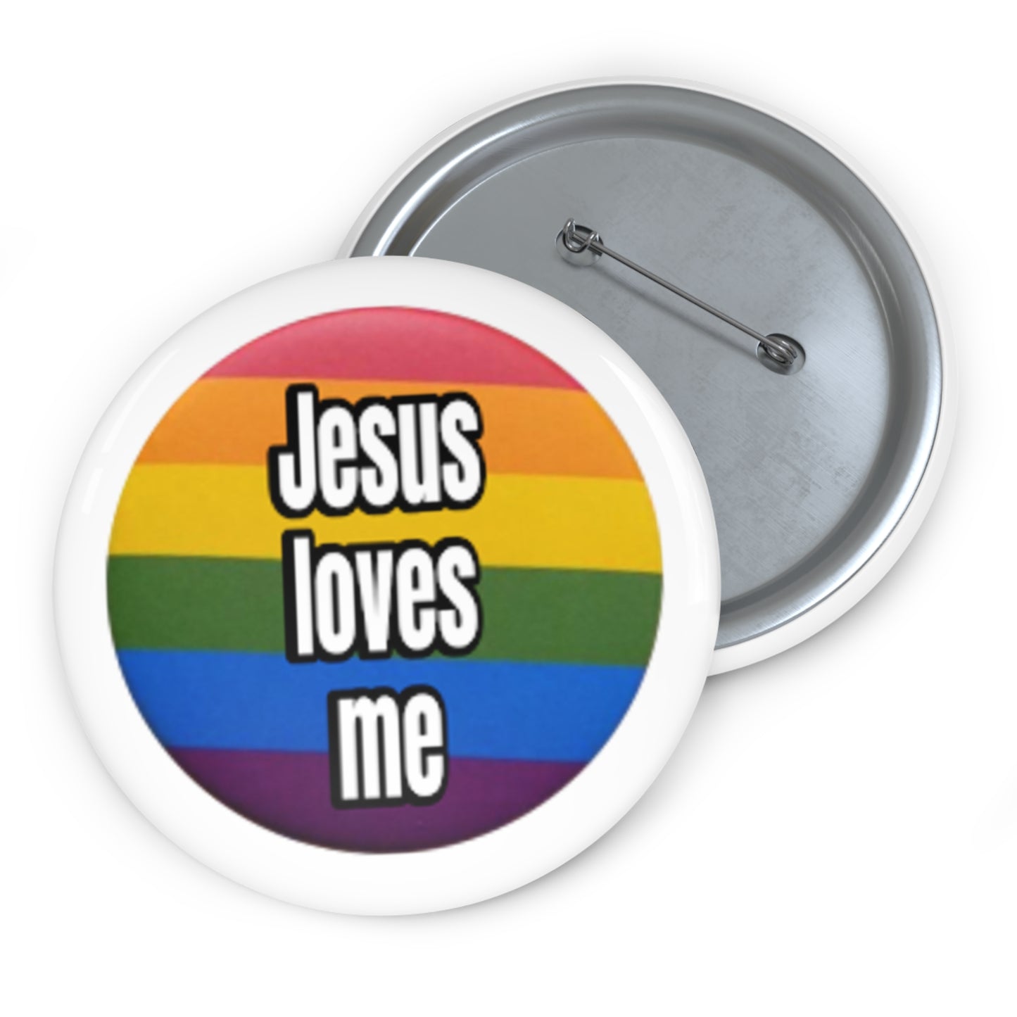 Love your neighbor. Even if they are queer punks Pin Buttons